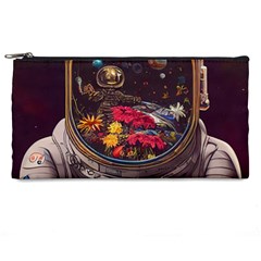 Astronaut Universe Planting Flowers Cosmos Jpg Pencil Case