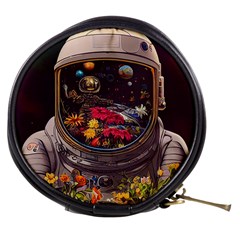 Astronaut Universe Planting Flowers Cosmos Jpg Mini Makeup Bag