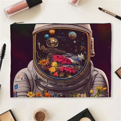 Astronaut Universe Planting Flowers Cosmos Jpg Cosmetic Bag (xl) by Pakemis