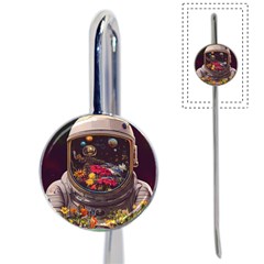 Astronaut Universe Planting Flowers Cosmos Jpg Book Mark