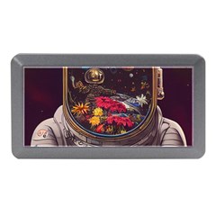 Astronaut Universe Planting Flowers Cosmos Jpg Memory Card Reader (Mini)