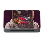 Astronaut Universe Planting Flowers Cosmos Jpg Memory Card Reader with CF Front