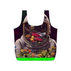 Astronaut Universe Planting Flowers Cosmos Jpg Full Print Recycle Bag (s) by Pakemis