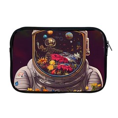 Astronaut Universe Planting Flowers Cosmos Jpg Apple MacBook Pro 17  Zipper Case