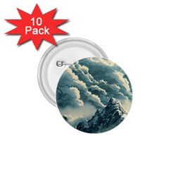 Mountains Alps Nature Clouds Sky Fresh Air 1 75  Buttons (10 Pack) by Pakemis