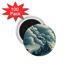 Mountains Alps Nature Clouds Sky Fresh Air 1 75  Magnets (100 Pack)  by Pakemis