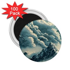 Mountains Alps Nature Clouds Sky Fresh Air 2 25  Magnets (100 Pack)  by Pakemis