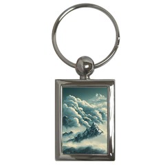 Mountains Alps Nature Clouds Sky Fresh Air Key Chain (rectangle) by Pakemis