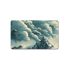 Mountains Alps Nature Clouds Sky Fresh Air Magnet (name Card)