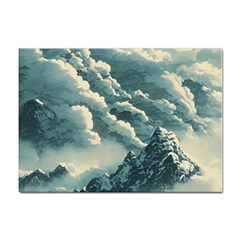 Mountains Alps Nature Clouds Sky Fresh Air Sticker A4 (100 Pack) by Pakemis