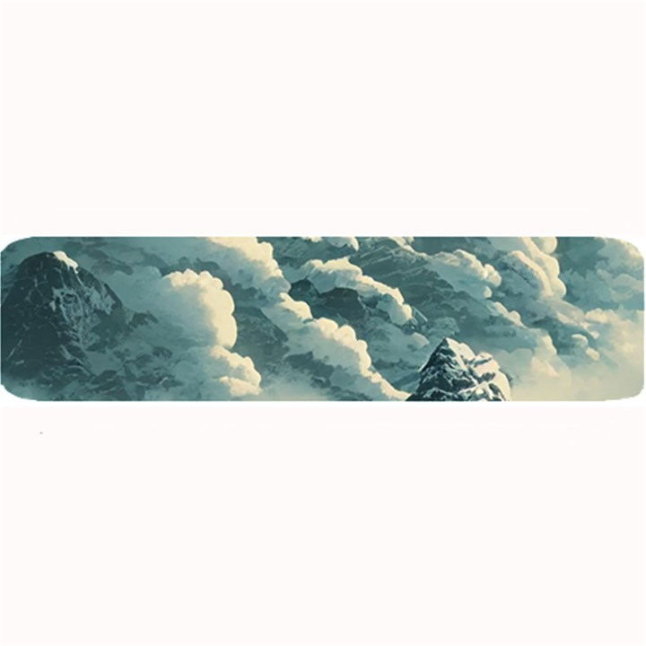 Mountains Alps Nature Clouds Sky Fresh Air Large Bar Mat