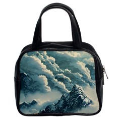 Mountains Alps Nature Clouds Sky Fresh Air Classic Handbag (two Sides) by Pakemis