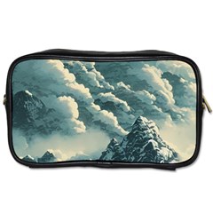 Mountains Alps Nature Clouds Sky Fresh Air Toiletries Bag (two Sides) by Pakemis