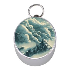 Mountains Alps Nature Clouds Sky Fresh Air Mini Silver Compasses by Pakemis