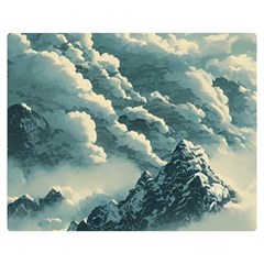 Mountains Alps Nature Clouds Sky Fresh Air Double Sided Flano Blanket (medium) by Pakemis