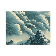 Mountains Alps Nature Clouds Sky Fresh Air Flano Blanket (mini) by Pakemis