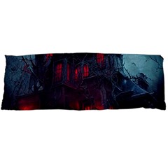 Haunted House Halloween Cemetery Moonlight Body Pillow Case Dakimakura (two Sides) by Pakemis