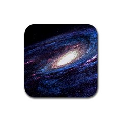 Space Cosmos Galaxy Stars Black Hole Universe Rubber Coaster (square) by Pakemis