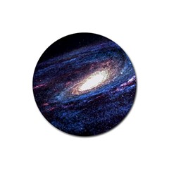 Space Cosmos Galaxy Stars Black Hole Universe Rubber Coaster (round) by Pakemis