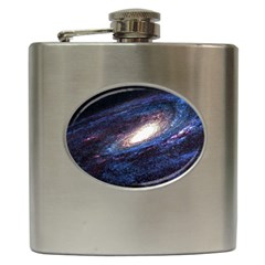 Space Cosmos Galaxy Stars Black Hole Universe Hip Flask (6 Oz) by Pakemis