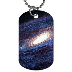 Space Cosmos Galaxy Stars Black Hole Universe Dog Tag (two Sides) by Pakemis