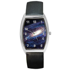 Space Cosmos Galaxy Stars Black Hole Universe Barrel Style Metal Watch by Pakemis