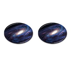 Space Cosmos Galaxy Stars Black Hole Universe Cufflinks (oval) by Pakemis