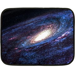 Space Cosmos Galaxy Stars Black Hole Universe Fleece Blanket (mini) by Pakemis