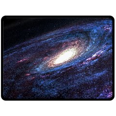 Space Cosmos Galaxy Stars Black Hole Universe Fleece Blanket (large) by Pakemis