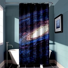 Space Cosmos Galaxy Stars Black Hole Universe Shower Curtain 36  X 72  (stall)  by Pakemis