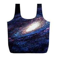 Space Cosmos Galaxy Stars Black Hole Universe Full Print Recycle Bag (l) by Pakemis