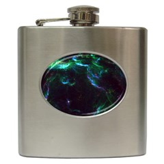 Space Cosmos Galaxy Stars Black Hole Universe Art Hip Flask (6 Oz) by Pakemis