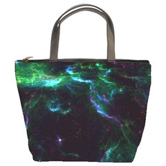 Space Cosmos Galaxy Stars Black Hole Universe Art Bucket Bag by Pakemis