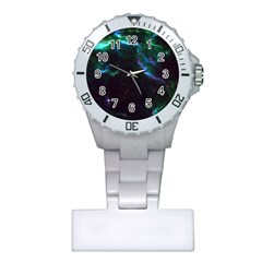 Space Cosmos Galaxy Stars Black Hole Universe Art Plastic Nurses Watch by Pakemis