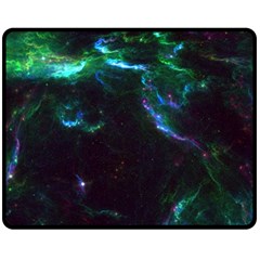 Space Cosmos Galaxy Stars Black Hole Universe Art Double Sided Fleece Blanket (medium) by Pakemis