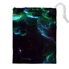 Space Cosmos Galaxy Stars Black Hole Universe Art Drawstring Pouch (5xl) by Pakemis