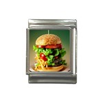 Hamburger Cheeseburger Burger 3d Render Snack Italian Charm (13mm) Front