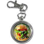 Hamburger Cheeseburger Burger 3d Render Snack Key Chain Watches Front