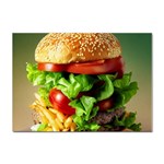 Hamburger Cheeseburger Burger 3d Render Snack Sticker A4 (100 pack) Front