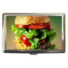 Hamburger Cheeseburger Burger 3d Render Snack Cigarette Money Case by Pakemis