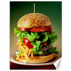 Hamburger Cheeseburger Burger 3d Render Snack Canvas 36  X 48  by Pakemis