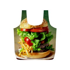 Hamburger Cheeseburger Burger 3d Render Snack Full Print Recycle Bag (s) by Pakemis