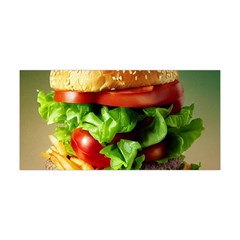 Hamburger Cheeseburger Burger 3d Render Snack Yoga Headband by Pakemis