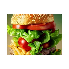 Hamburger Cheeseburger Burger 3d Render Snack Flano Blanket (mini)