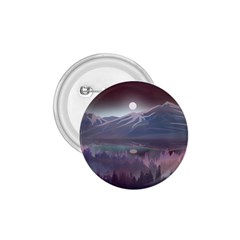 Mountains Nature Forest Moon Landscape Moonlight 1 75  Buttons by Pakemis