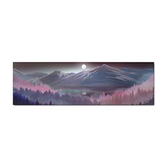 Mountains Nature Forest Moon Landscape Moonlight Sticker Bumper (100 Pack)