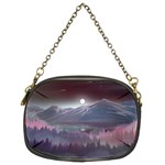 Mountains Nature Forest Moon Landscape Moonlight Chain Purse (Two Sides) Front