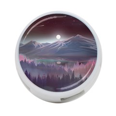 Mountains Nature Forest Moon Landscape Moonlight 4-port Usb Hub (two Sides) by Pakemis