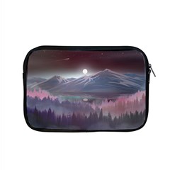 Mountains Nature Forest Moon Landscape Moonlight Apple Macbook Pro 15  Zipper Case by Pakemis