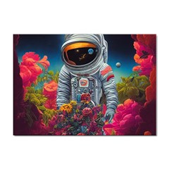 Astronaut Universe Planting Flowers Cosmos Galaxy Sticker A4 (100 Pack) by Pakemis